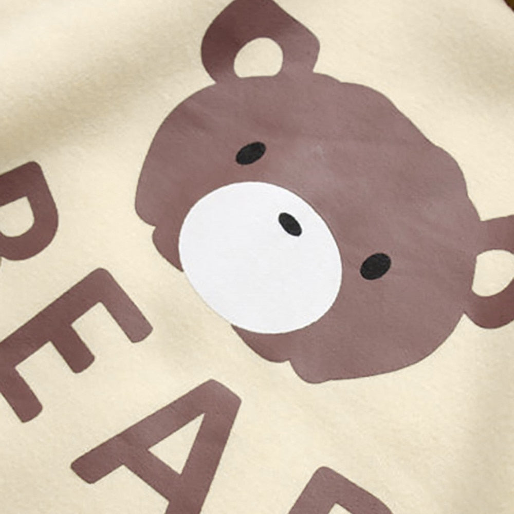 Bear Cap Hoodies Sweatshirt Top Womens Long Sleeve Cute Sweat Hooded Jumper